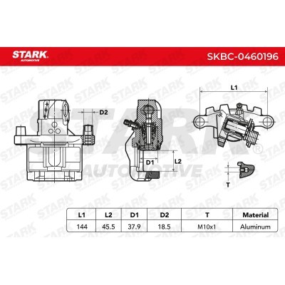 Brake Caliper Stark SKBC-0460196 SKBC-0460196 - photo 5