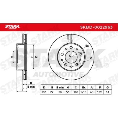 Brake Disc Stark SKBD-0022963 SKBD-0022963 - photo 3