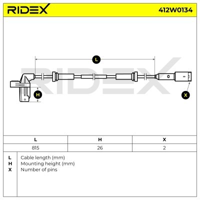 ABS Sensor RIDEX 412W0134 412W0134 - photo 8