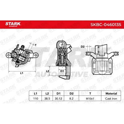 Brake Caliper Stark SKBC-0460135 SKBC-0460135 - photo 7