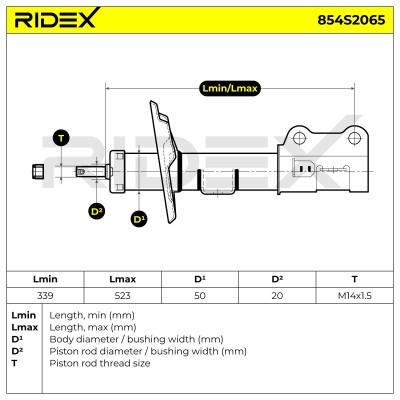 Shock Absorber RIDEX 854S2065 854S2065 - photo 8
