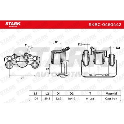 Brake Caliper Stark SKBC-0460442 SKBC-0460442 - photo 6