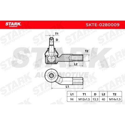 Tie Rod End Stark SKTE-0280009 SKTE-0280009 - photo 5