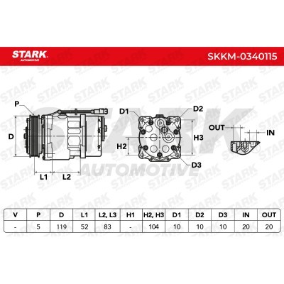 Compressor, Air Conditioning SKKM-0340115 - photo 5