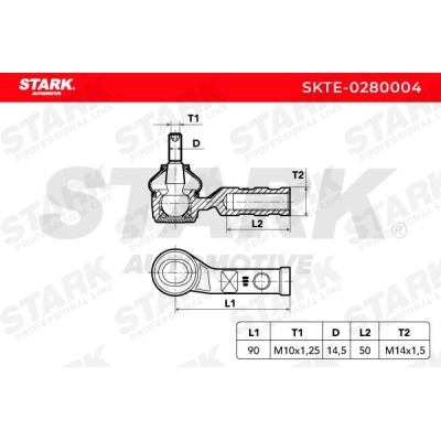 Tie Rod End Stark SKTE-0280004 SKTE-0280004 - photo 5