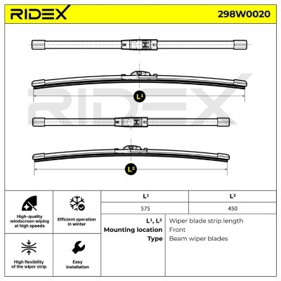 Wiper Blade RIDEX 298W0020 298W0020 - photo 6