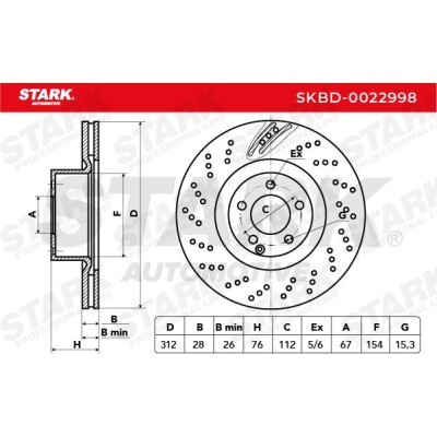 Brake Disc Stark SKBD-0022998 SKBD-0022998 - photo 7