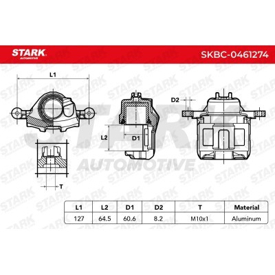 Brake Caliper Stark SKBC-0461274 SKBC-0461274 - photo 5