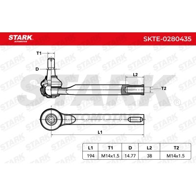 Tie Rod End Stark SKTE-0280435 SKTE-0280435 - photo 5