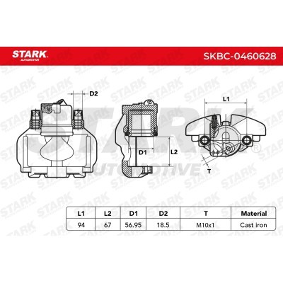Brake Caliper Stark SKBC-0460628 SKBC-0460628 - photo 6