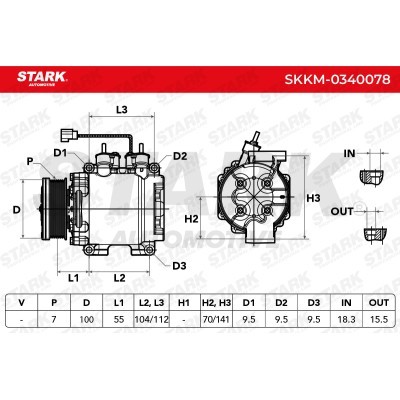 Compressor, Air Conditioning SKKM-0340078 - photo 8