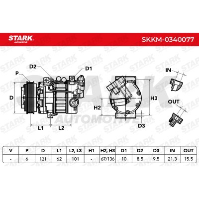 Compressor, Air Conditioning SKKM-0340077 - photo 4