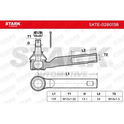 Tie Rod End Stark SKTE-0280138 SKTE-0280138 - photo 4