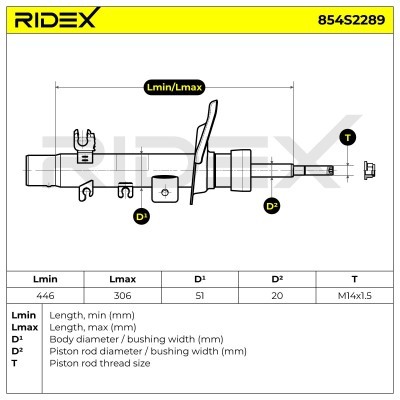 Shock Absorber RIDEX 854S2289 854S2289 - photo 8