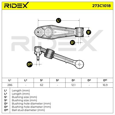 Control Arm RIDEX 273C1018 273C1018 - photo 6