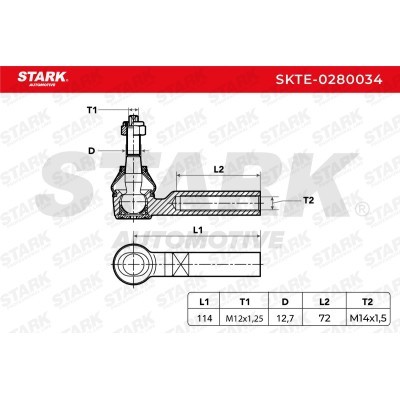 Tie Rod End Stark SKTE-0280034 SKTE-0280034 - photo 3