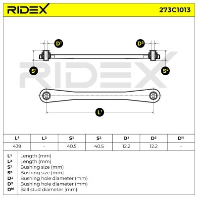 Control Arm RIDEX 273C1013 273C1013 - photo 7