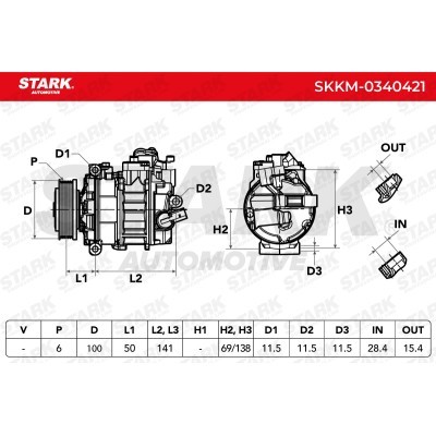 Compressor, Air Conditioning SKKM-0340421 - photo 5