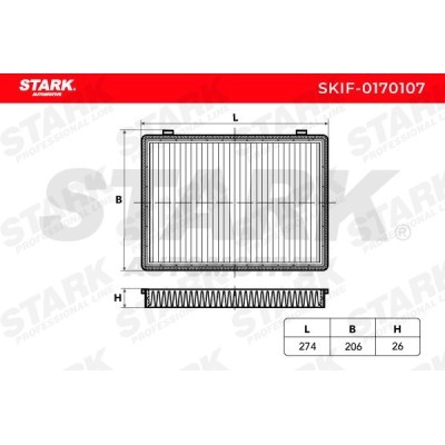 Cabin Air Filter Stark SKIF-0170107 SKIF-0170107 - photo 3