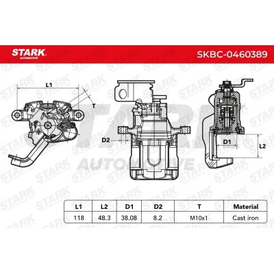 Brake Caliper Stark SKBC-0460389 SKBC-0460389 - photo 6