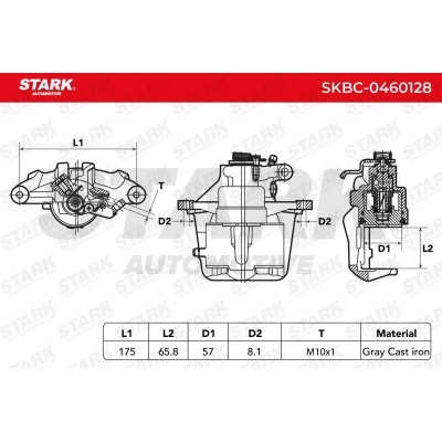 Brake Caliper Stark SKBC-0460128 SKBC-0460128 - photo 6