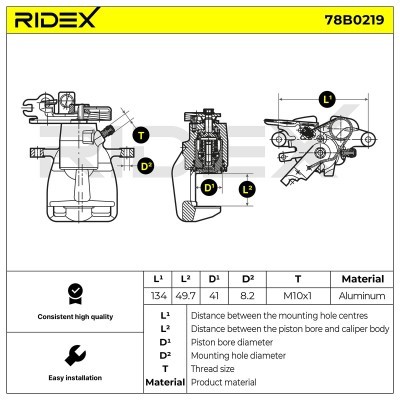 Brake Caliper RIDEX 78B0219 78B0219 - photo 4