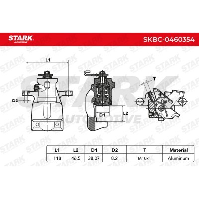 Brake Caliper Stark SKBC-0460354 SKBC-0460354 - photo 3