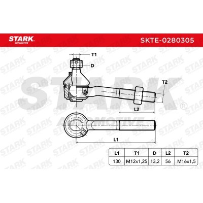 Tie Rod End Stark SKTE-0280305 SKTE-0280305 - photo 5