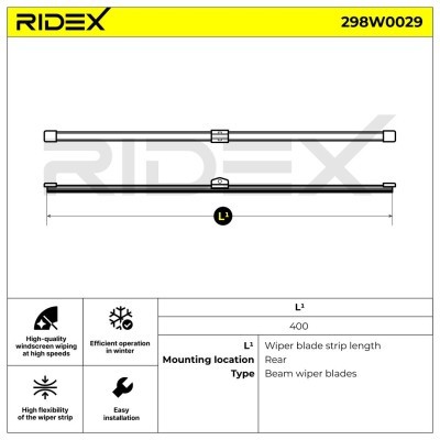 Wiper Blade RIDEX 298W0029 298W0029 - photo 7