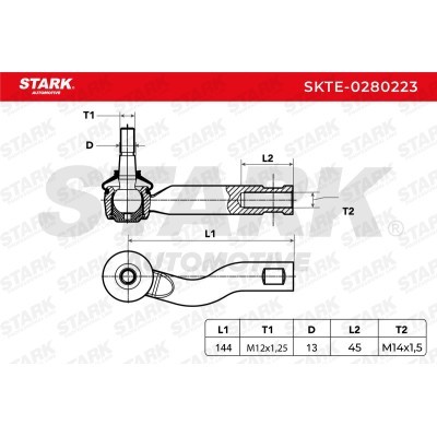 Tie Rod End Stark SKTE-0280223 SKTE-0280223 - photo 4