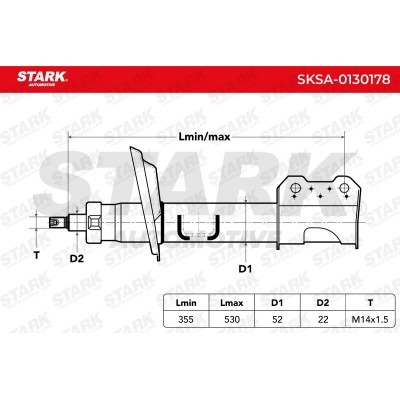 Shock Absorber Stark SKSA-0130178 SKSA-0130178 - photo 3