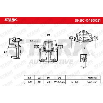 Brake Caliper Stark SKBC-0460051 SKBC-0460051 - photo 3