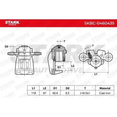 Brake Caliper Stark SKBC-0460435 SKBC-0460435 - photo 6