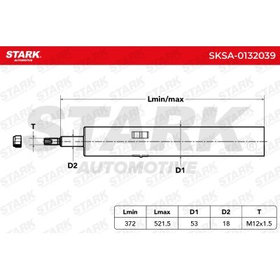 Shock Absorber Stark SKSA-0132039 SKSA-0132039 - photo 3