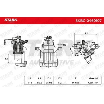 Brake Caliper Stark SKBC-0460107 SKBC-0460107 - photo 4