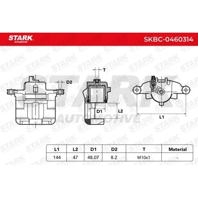 Brake Caliper Stark SKBC-0460314 SKBC-0460314 - photo 5