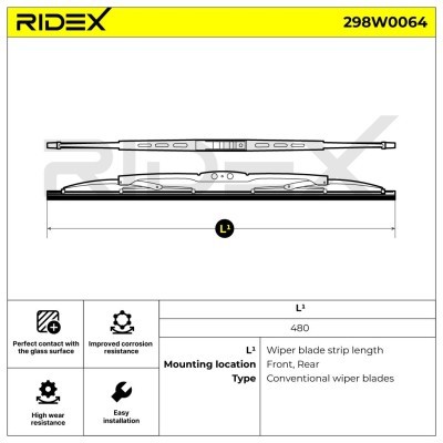 Wiper Blade RIDEX 298W0064 298W0064 - photo 5