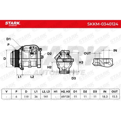 Compressor, Air Conditioning SKKM-0340124 - photo 6
