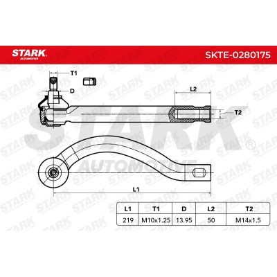 Tie Rod End Stark SKTE-0280175 SKTE-0280175 - photo 6
