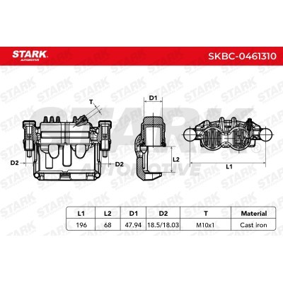 Brake Caliper Stark SKBC-0461310 SKBC-0461310 - photo 7