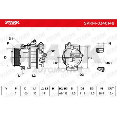 Compressor, Air Conditioning SKKM-0340148 - photo 8