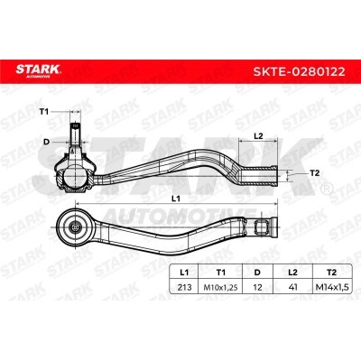 Tie Rod End Stark SKTE-0280122 SKTE-0280122 - photo 4