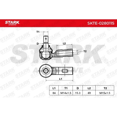 Tie Rod End Stark SKTE-0280115 SKTE-0280115 - photo 6