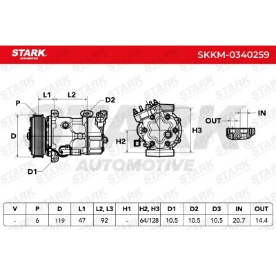 Compressor, Air Conditioning SKKM-0340259 - photo 7