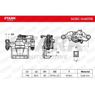 Brake Caliper Stark SKBC-0461116 SKBC-0461116 - photo 6