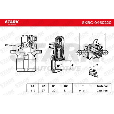 Brake Caliper Stark SKBC-0460220 SKBC-0460220 - photo 4