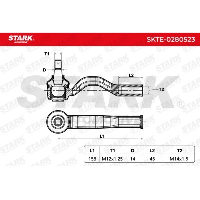Tie Rod End Stark SKTE-0280523 SKTE-0280523 - photo 6