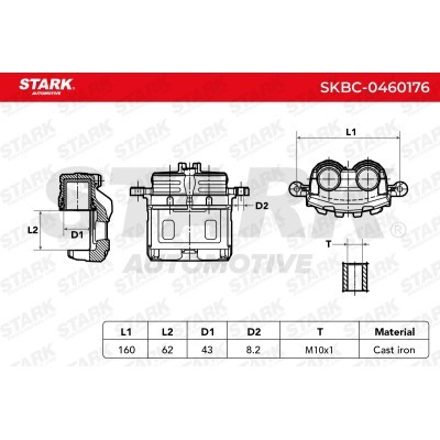 Brake Caliper Stark SKBC-0460176 SKBC-0460176 - photo 6