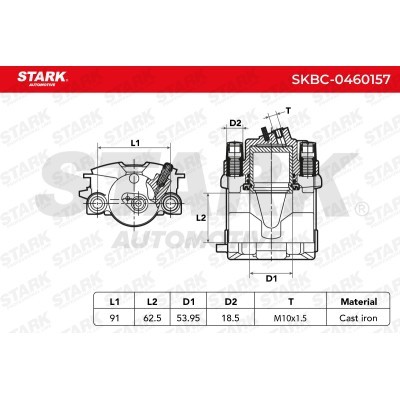 Brake Caliper Stark SKBC-0460157 SKBC-0460157 - photo 4