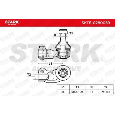 Tie Rod End Stark SKTE-0280059 SKTE-0280059 - photo 6